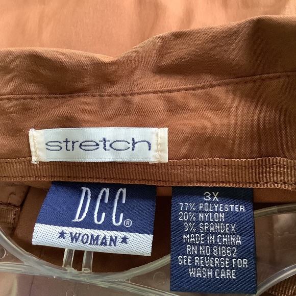 Plus size button front tailored woman’s shirt top blouse NEW - Picture 3 of 7